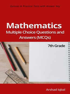 cover image of 7th Grade Math Multiple Choice Questions and Answers (MCQs)